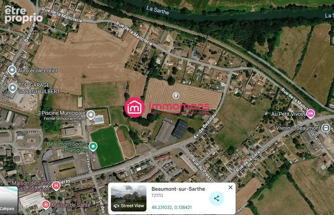 Terrain 21 551 m² à vendre à Beaumont-Sur-Sarthe (72170) - photo 2