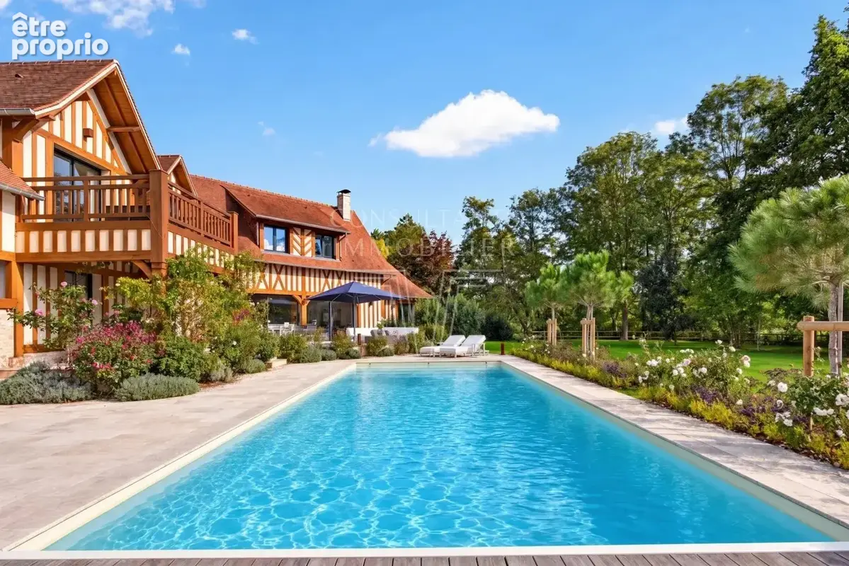 Vauville - deauville propriete jardin piscine - photo 1