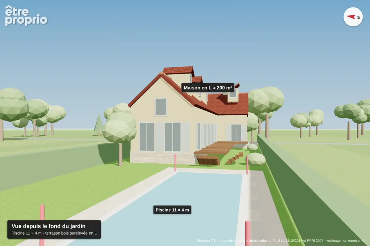 Terrain lavacourt 1558 m2 - possibilite 2 maisons !!! - photo 5