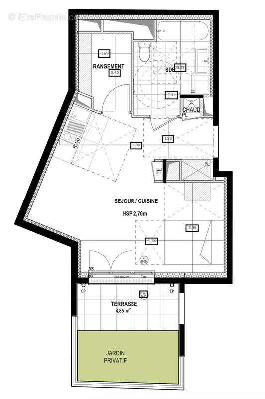 Appartement à AUBERVILLIERS