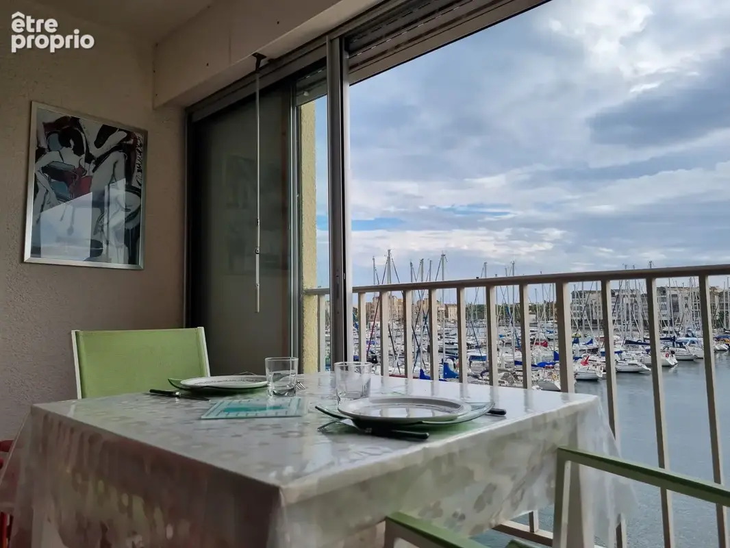 A vendre - gruissan -port - proche plage du grazel studio 4 couchages - vue port - parking - photo 13