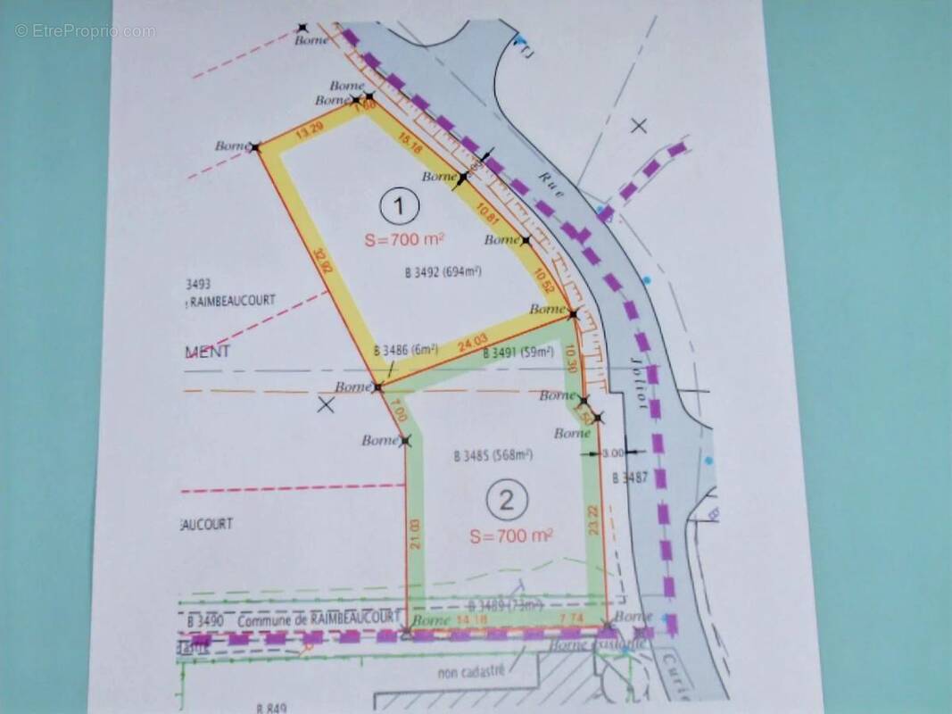 Terrain à RAIMBEAUCOURT