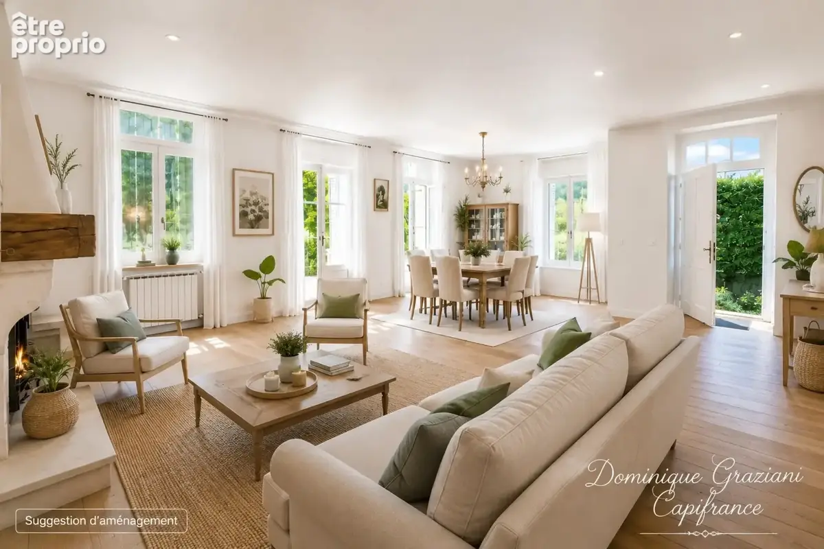 BAS DE MAISON DE 152 M2 avec jardin privatif, 4 chambres ,Centre bourg d'Aurec sur Loire - photo 4