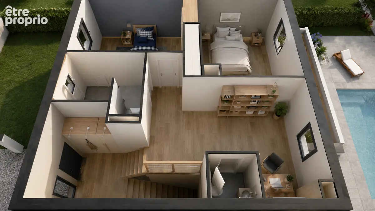 Maison neuve RE2020 125 m² à Beauzac (43) ? terrain 801 m² inclus : ref:769 - photo 3