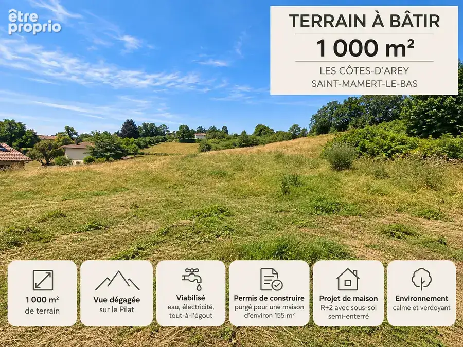 Terrain à Bâtir 1 000 M² – Les Côtes D’arey - photo 3