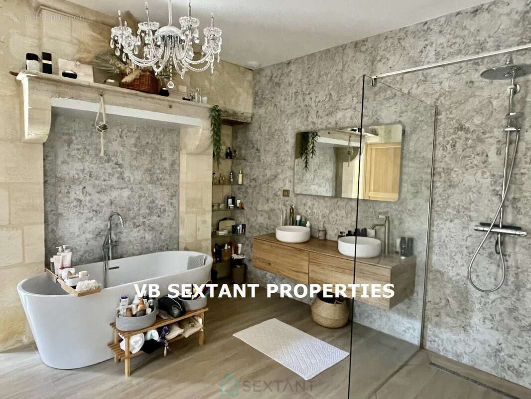20mn de Bordeaux, maison pierre rénovée avec piscine - photo 10