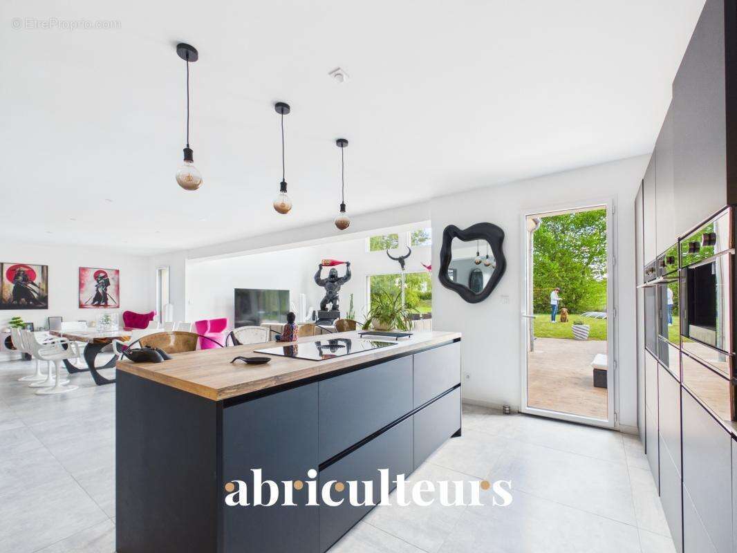 Maison d’architecte de plain-pied récente avec vue panoramique sur la nature environnante en vente à Vaugrigneuse (91640) - photo 5