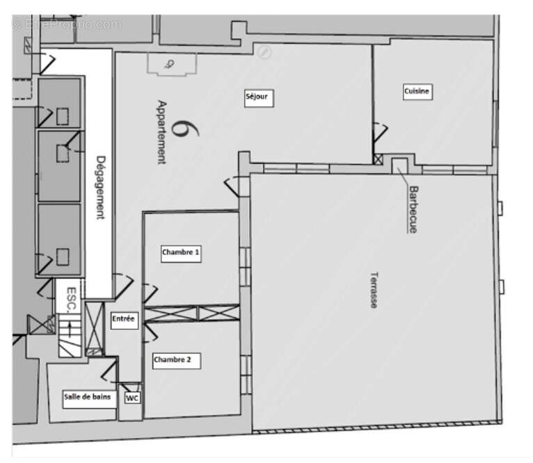 Appt 111 m2 hab. + terrasse de 87 m2 + garage à FLOIRAC CENTRE - photo 14