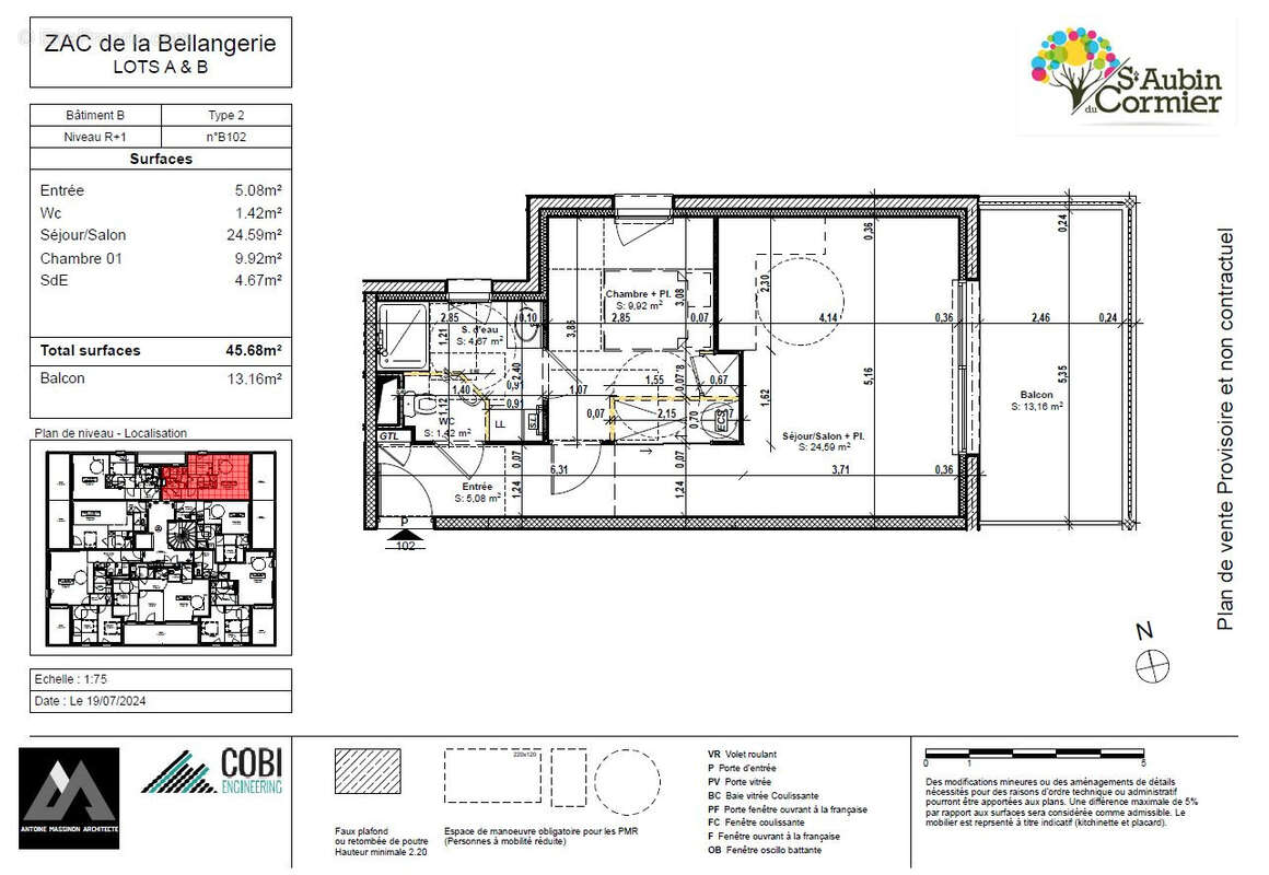 Appartement à SAINT-AUBIN-DU-CORMIER