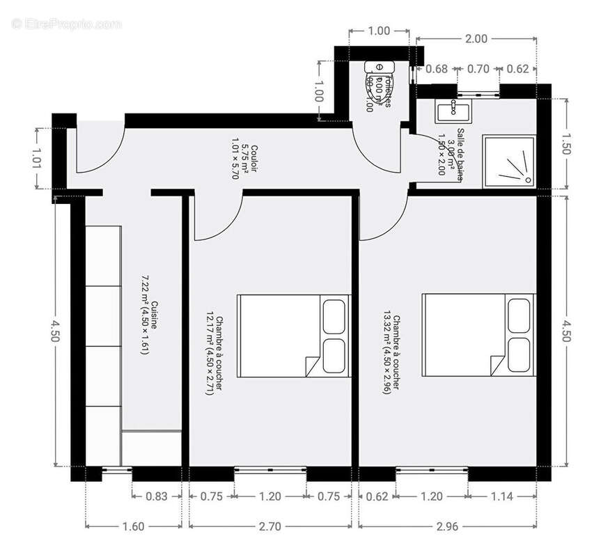 Appartement à PARIS-18E