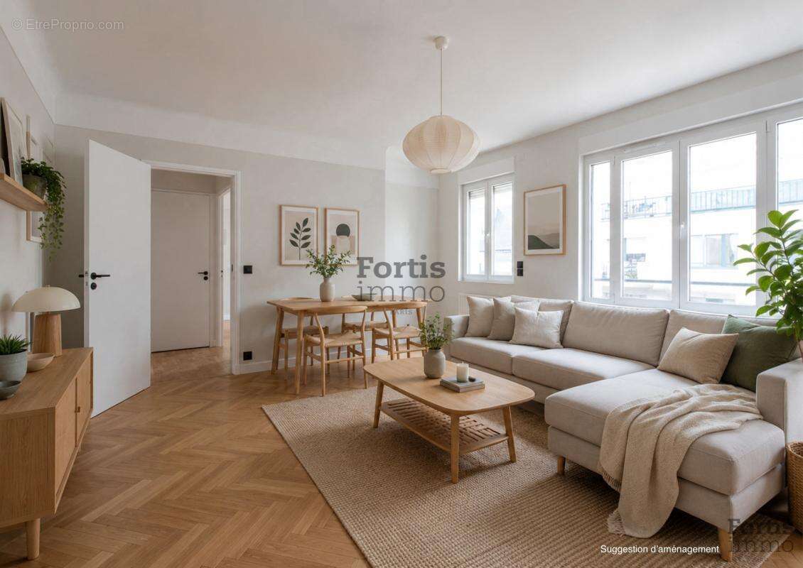 Paris 7 - 3 pieces au dernier etage sur cour avec ascenseur - photo 2