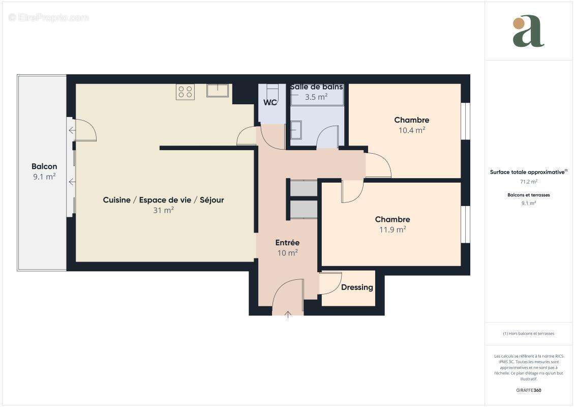 Appartement à MARSEILLE-8E