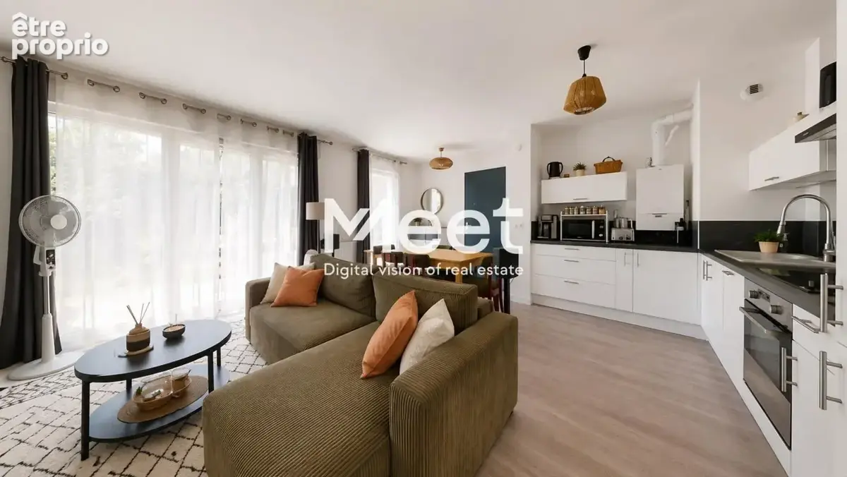 Vert-saint-denis - appartement 3pieces avec jardin - photo 5