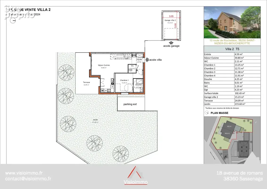 Villa T5 neuve   RE 2020   Faible consommation - St Nizier - photo 4
