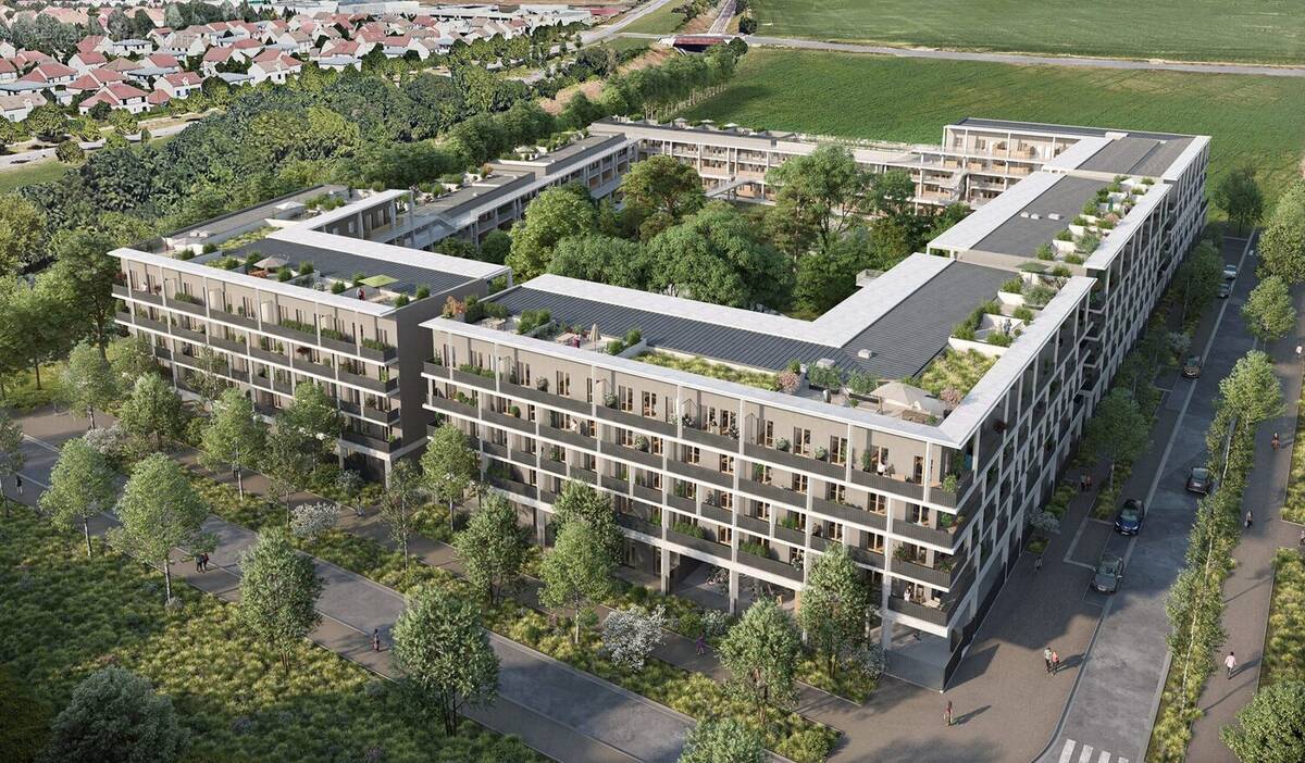 perspective copropriété - Appartement à BUSSY-SAINT-GEORGES