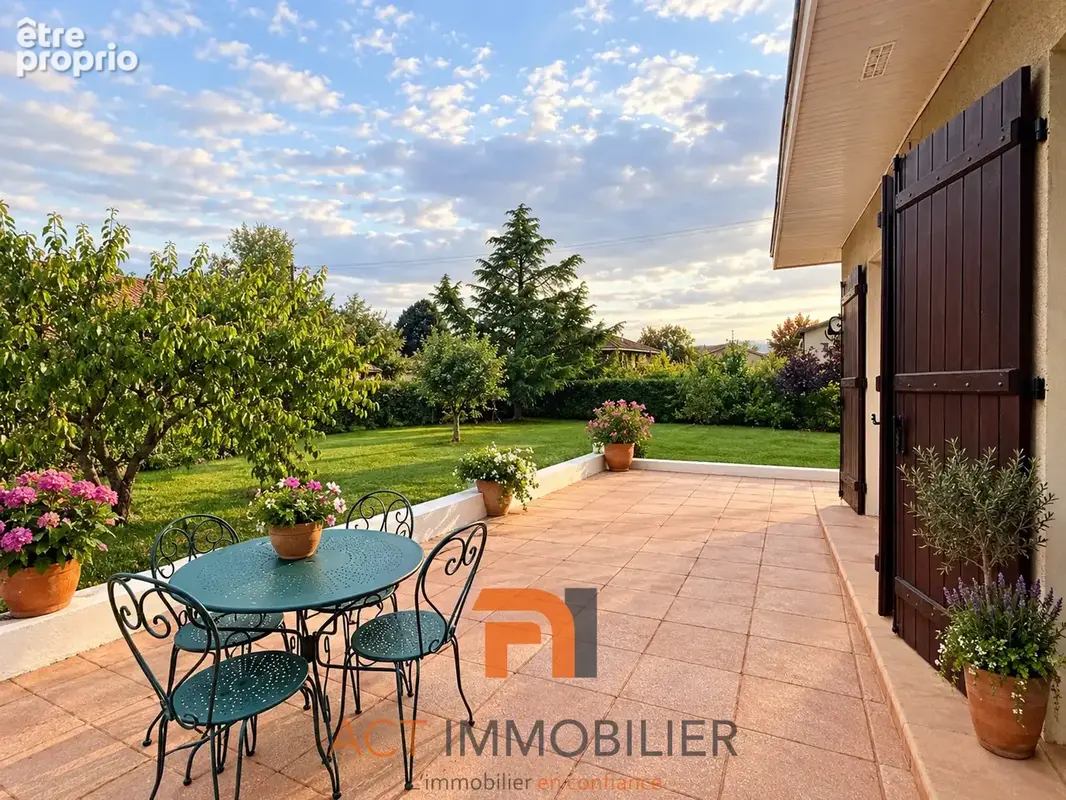 St germain nuelles proche l'arbresle villa 120 m2 4ch, terrasse, jardin, sauna - photo 2