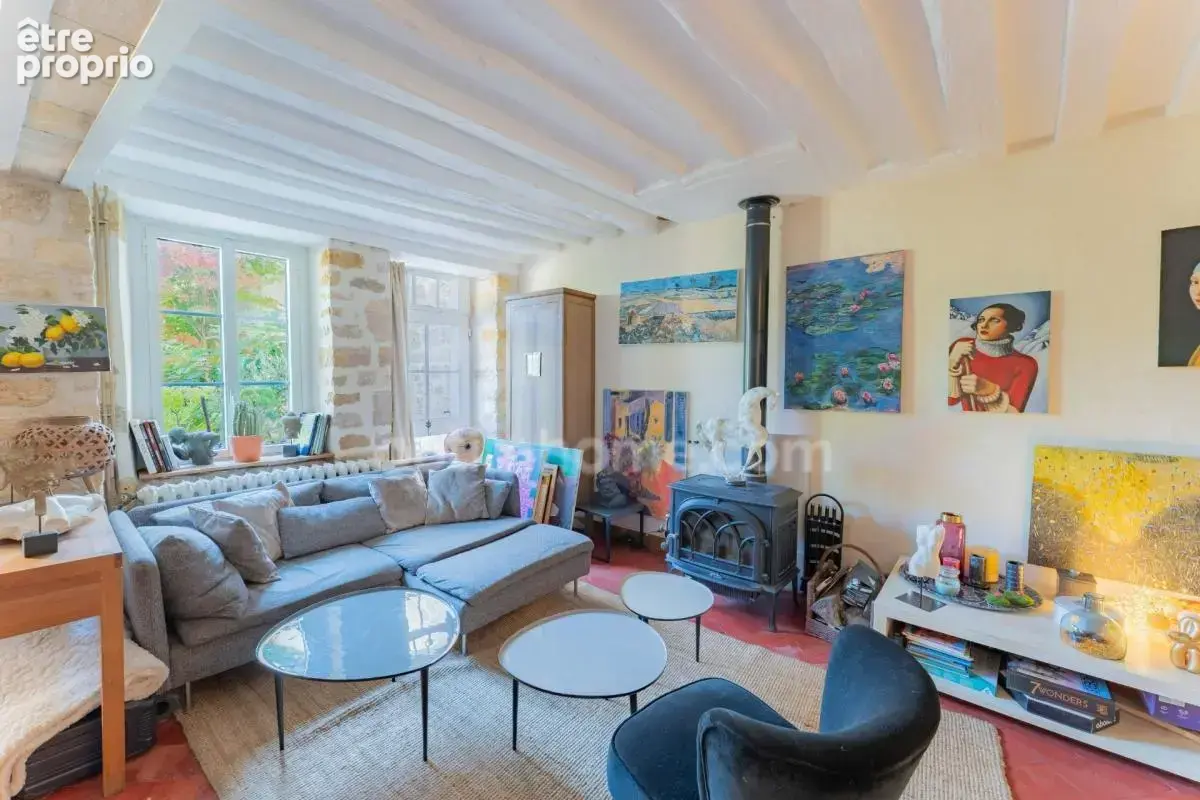 AUVERS-SUR-OISE, VAL D’OISE (95) : Maison de charme - 104 m² habitables (129 m² au sol) – 5 pièces principales - fraîche cave tr - photo 4
