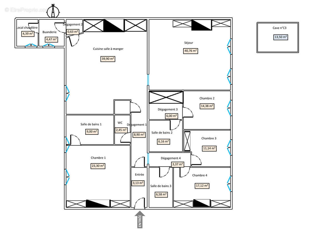 Appartement à LYON-4E