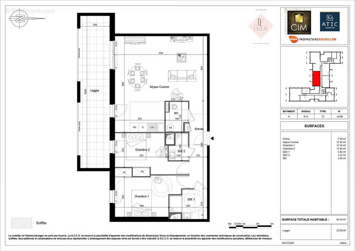 Appartement à SAINT-CYR-SUR-LOIRE