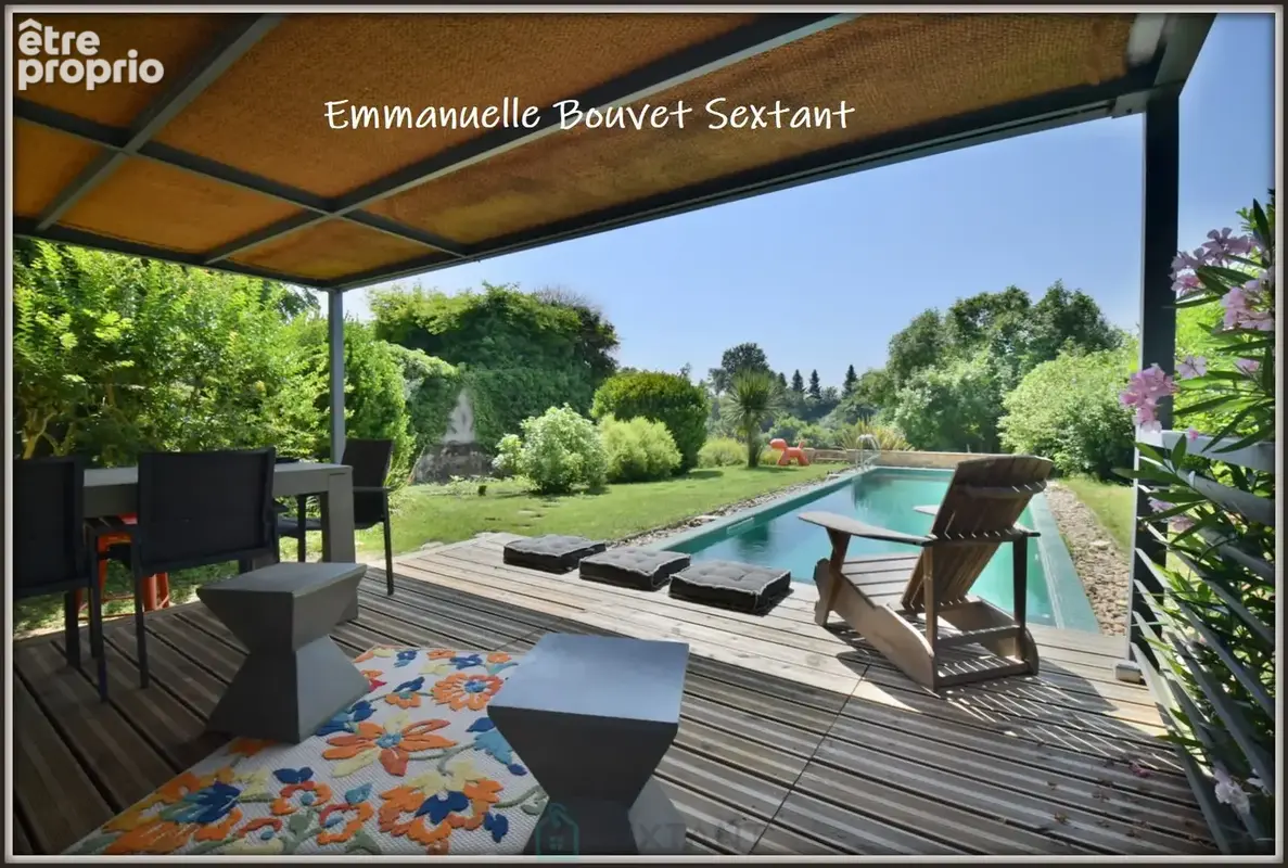 Superbe maison bourgeoise, proche Bergerac, très beaux volumes, jardin, garage, car-port, piscine, solarium, accès voie verte - photo 1