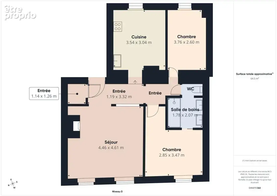 Appartement belle luminosité naturelle en vente à Callian (83440) - photo 2