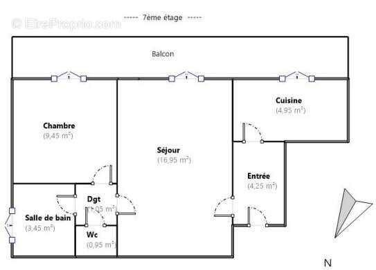 Appartement à COURBEVOIE
