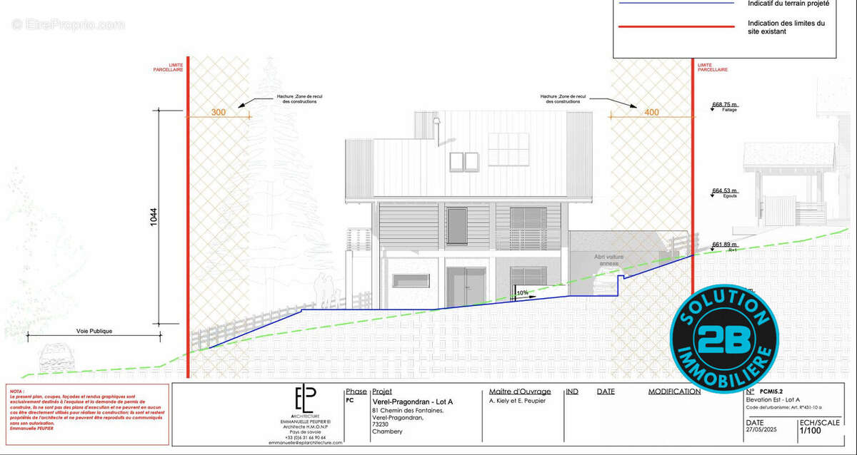 Terrain à VEREL-PRAGONDRAN