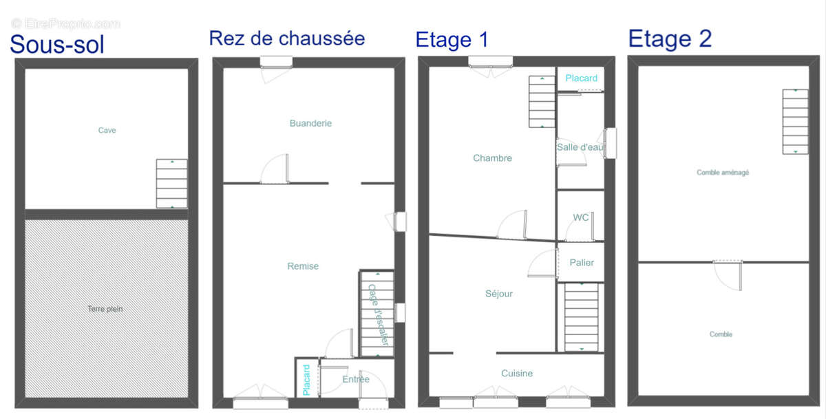 Maison de ville f3 bis 67 m2 - photo 15