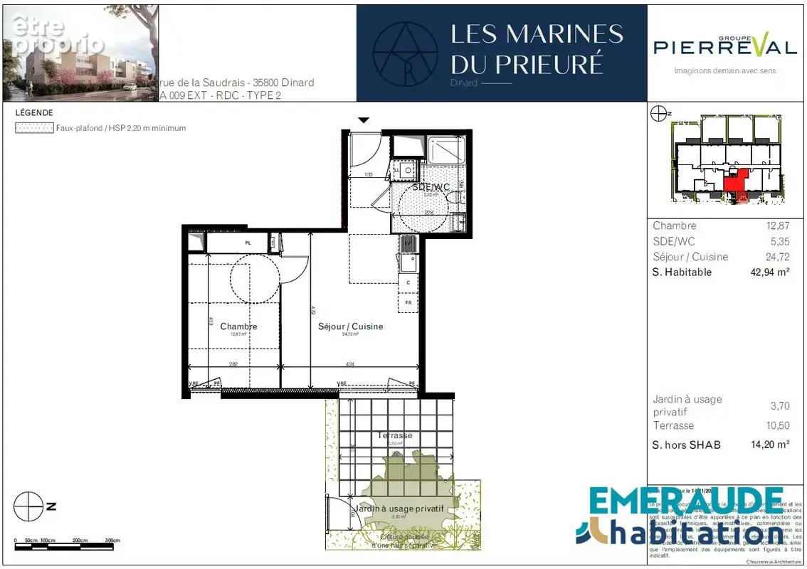 Appartement 2 pièces 43 m² à vendre à Dinard (35800) - photo 2
