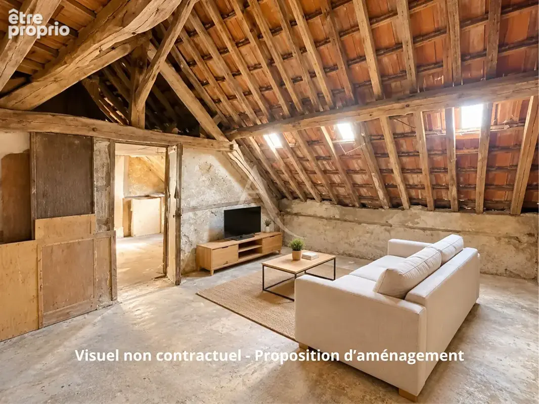 Maison ancienne de 122 m² avec 4 chambres et potentiel d'aménagement à Gaillon sur Montcient - photo 17