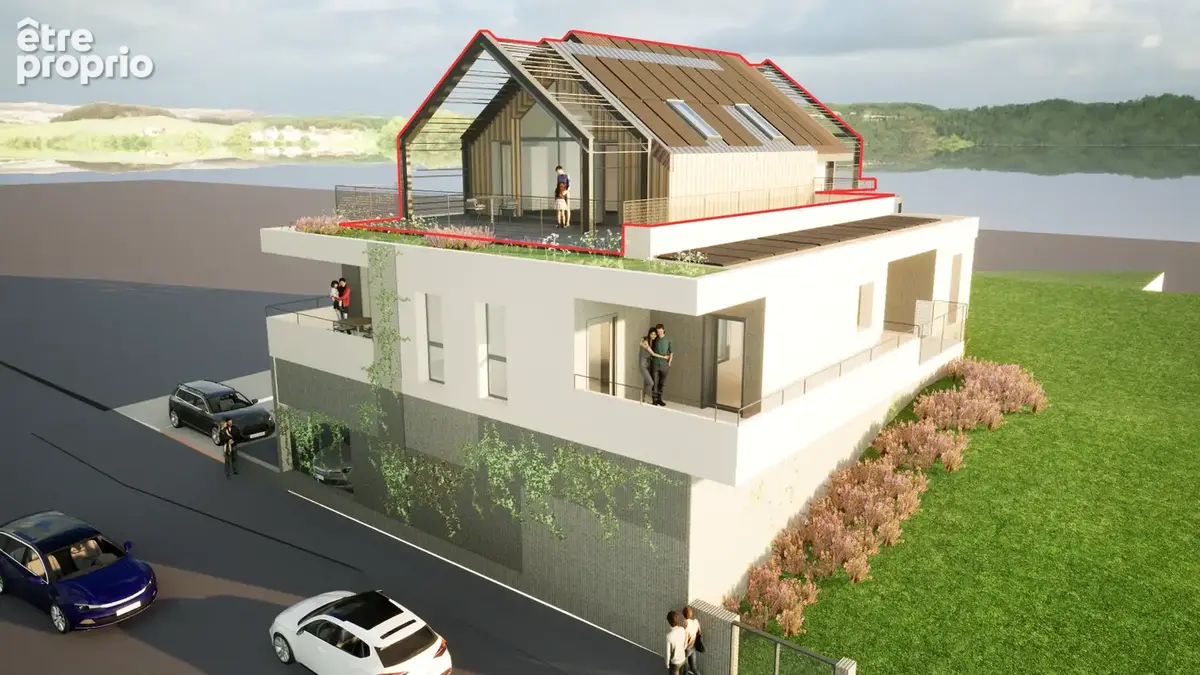 MOUXY - VEFA T4 en attique 116m2 avec 77m2 de terrasses - résidence neuve - photo 6