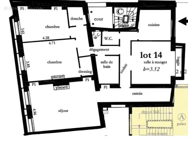 Appartement à PARIS-8E