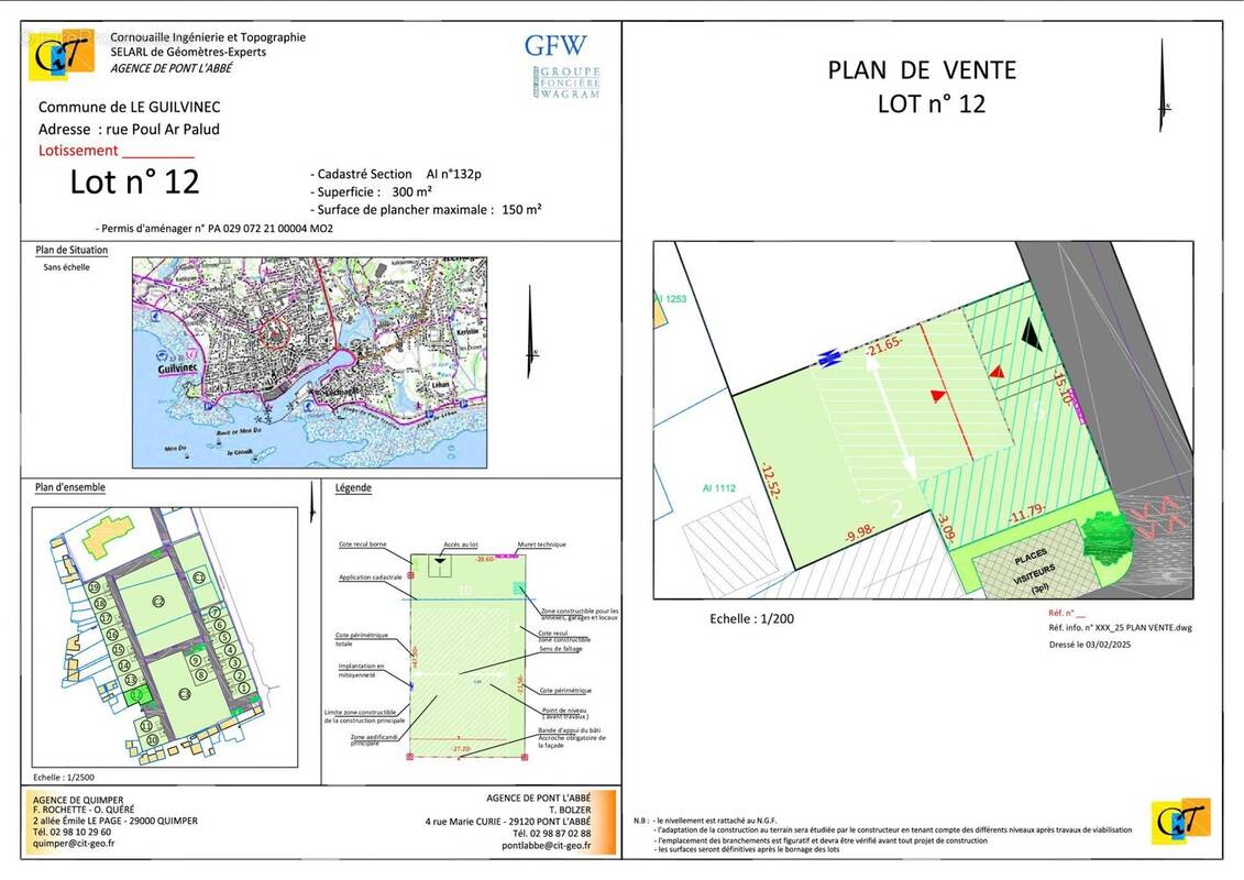 Terrain à GUILVINEC
