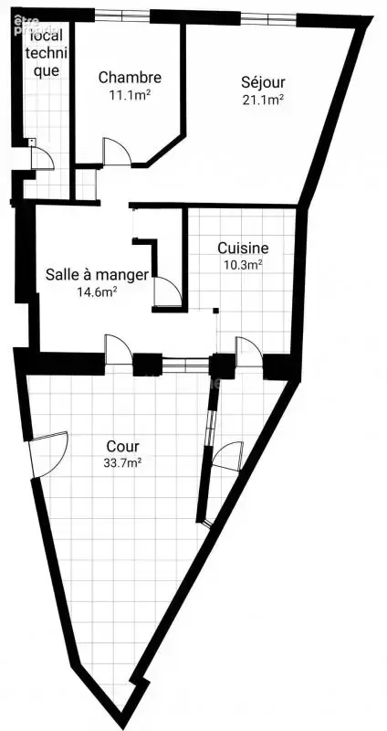 Maison de bourg rénovée de 99 m² (3 ch) avec cour, 2 garages + Appartement T2 loué (420 €/mois) – Centre-ville de Nueil-les-Aubi - photo 13