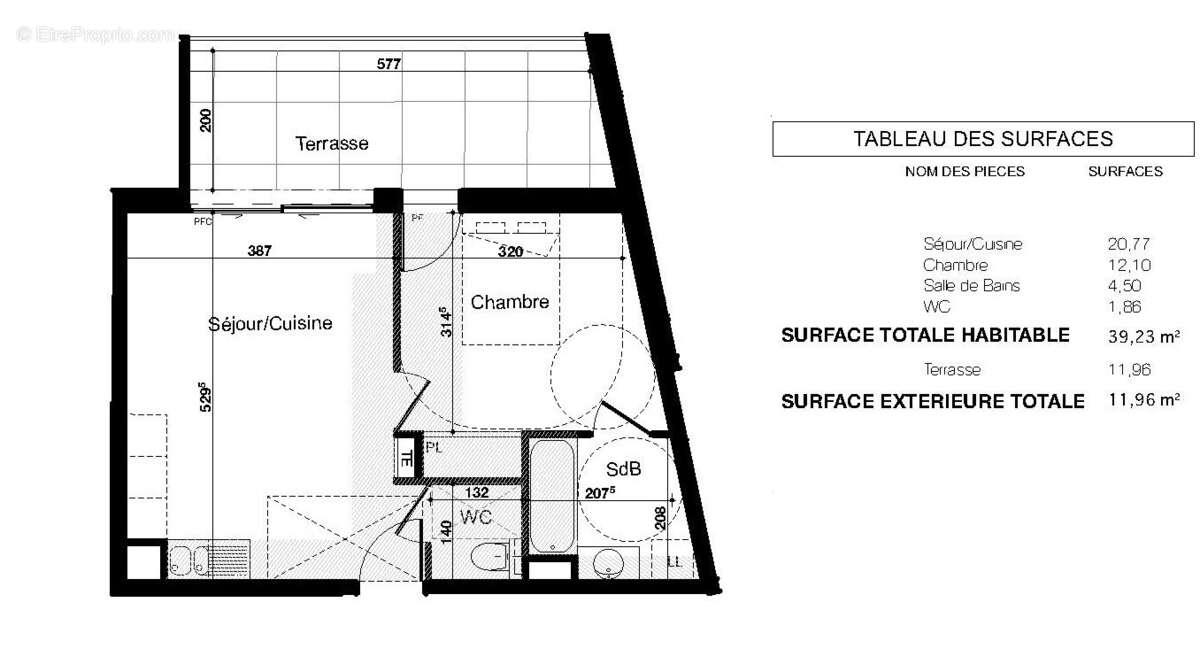 Canet en Roussillon. Appartement T2 standing avec terrasse - photo 2