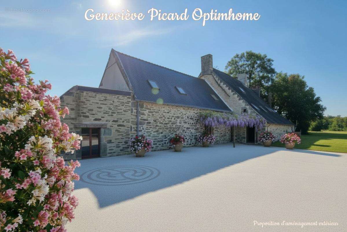 312 m2 d'histoire et de caractère sur près d'un hectare, aux portes de la forêt de Camors - photo 31