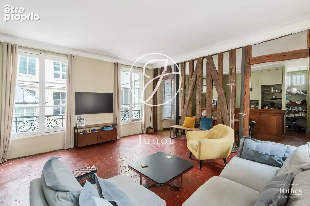 Paris 2e - SENTIER / MONTORGUEIL / RUE DES JEÛNEURS - Appartement - 3 pièces - 87,53m² Carrez - 89,32m² au sol - 2 chambres - photo 3