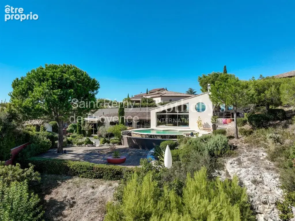 Villa d'architecte, vue panoramique et piscine a debordement - villeneuve les avignon - photo 4