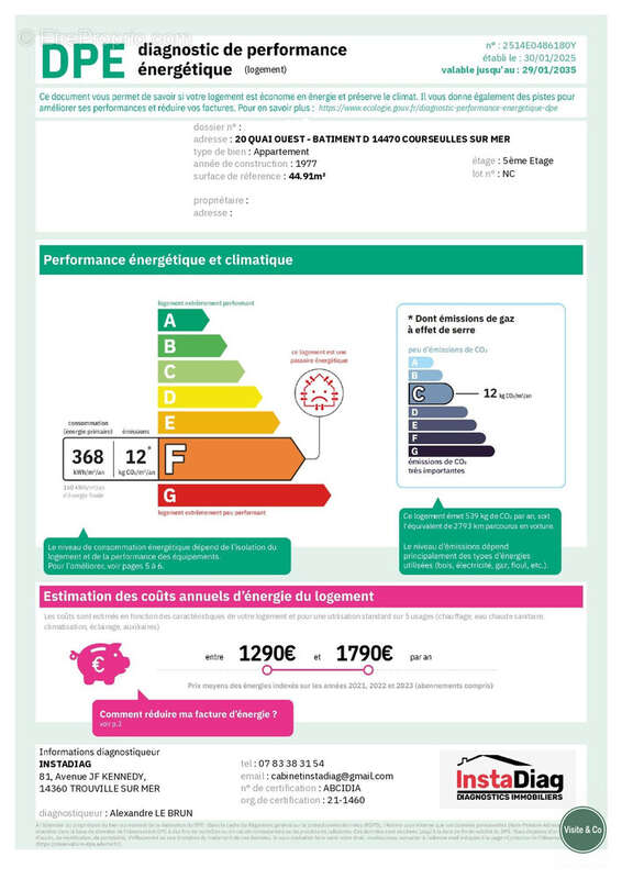 Appartement à COURSEULLES-SUR-MER