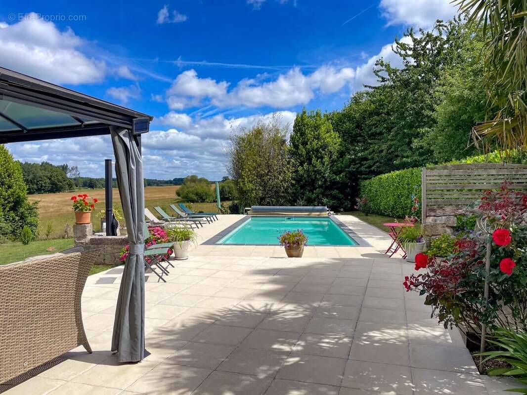 Deux maisons mitoyennes en pierre avec une jolie piscine et des dépendances - photo 2