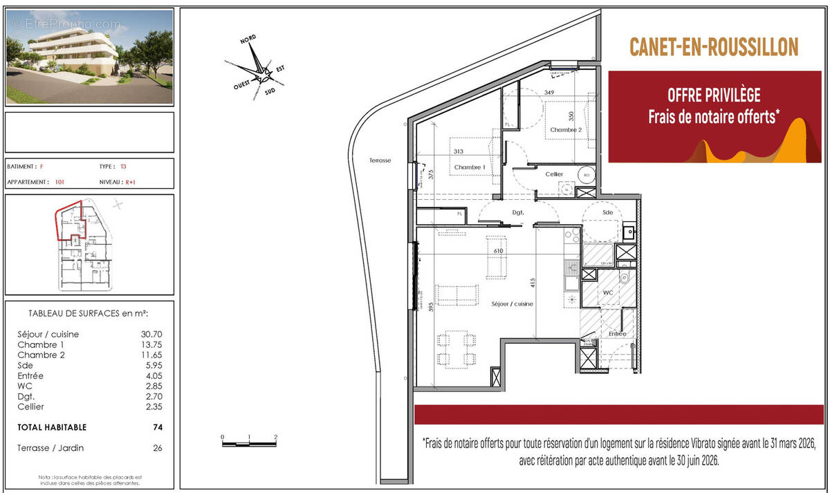 Appartement à CANET-EN-ROUSSILLON
