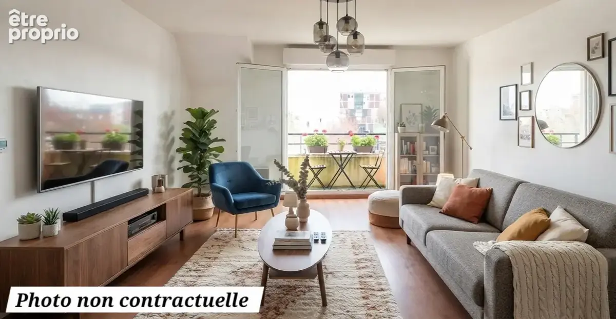 Appartement t2 de 49 m2 en dernier etage persan - photo 2