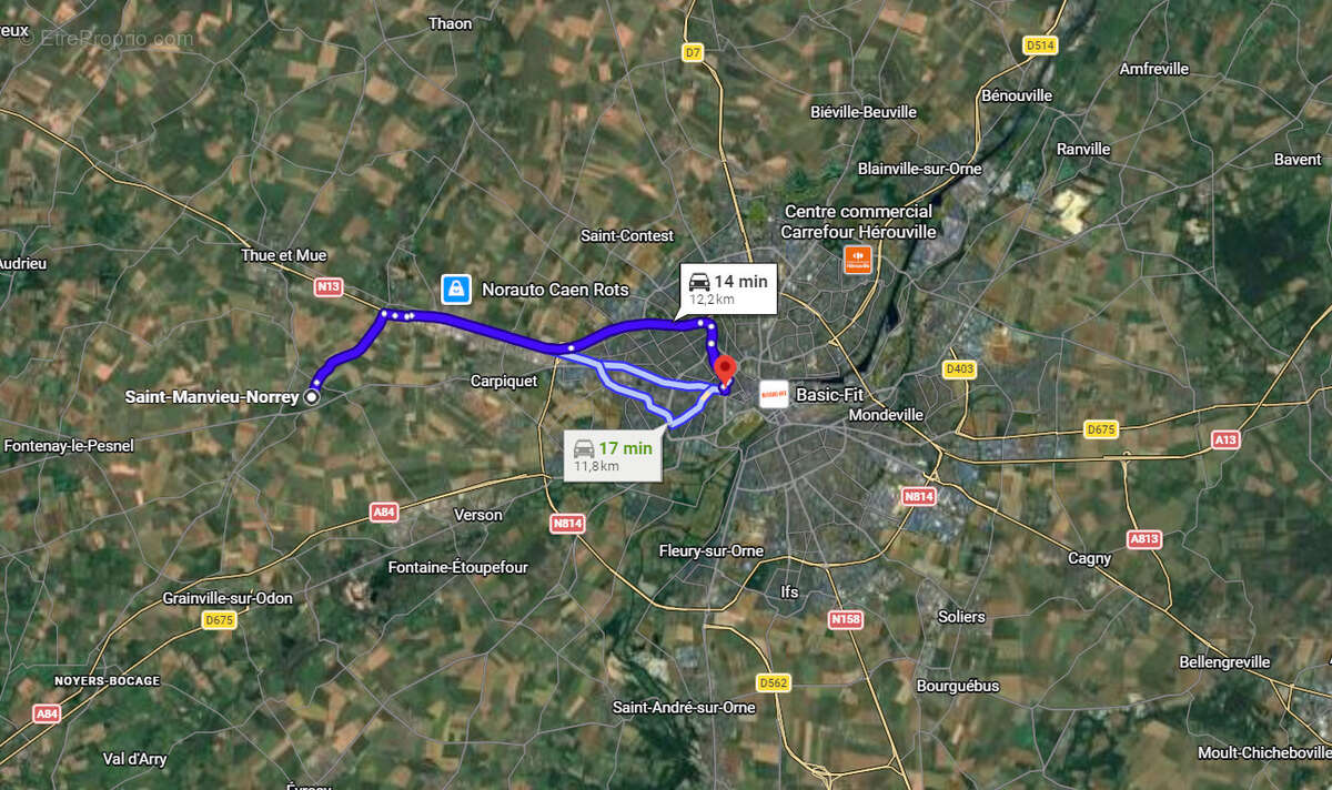 Terrain à SAINT-MANVIEU-NORREY