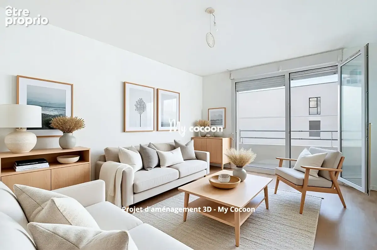 Lyon 7 - T3 - 71 m² - Balcon Parking - photo 4