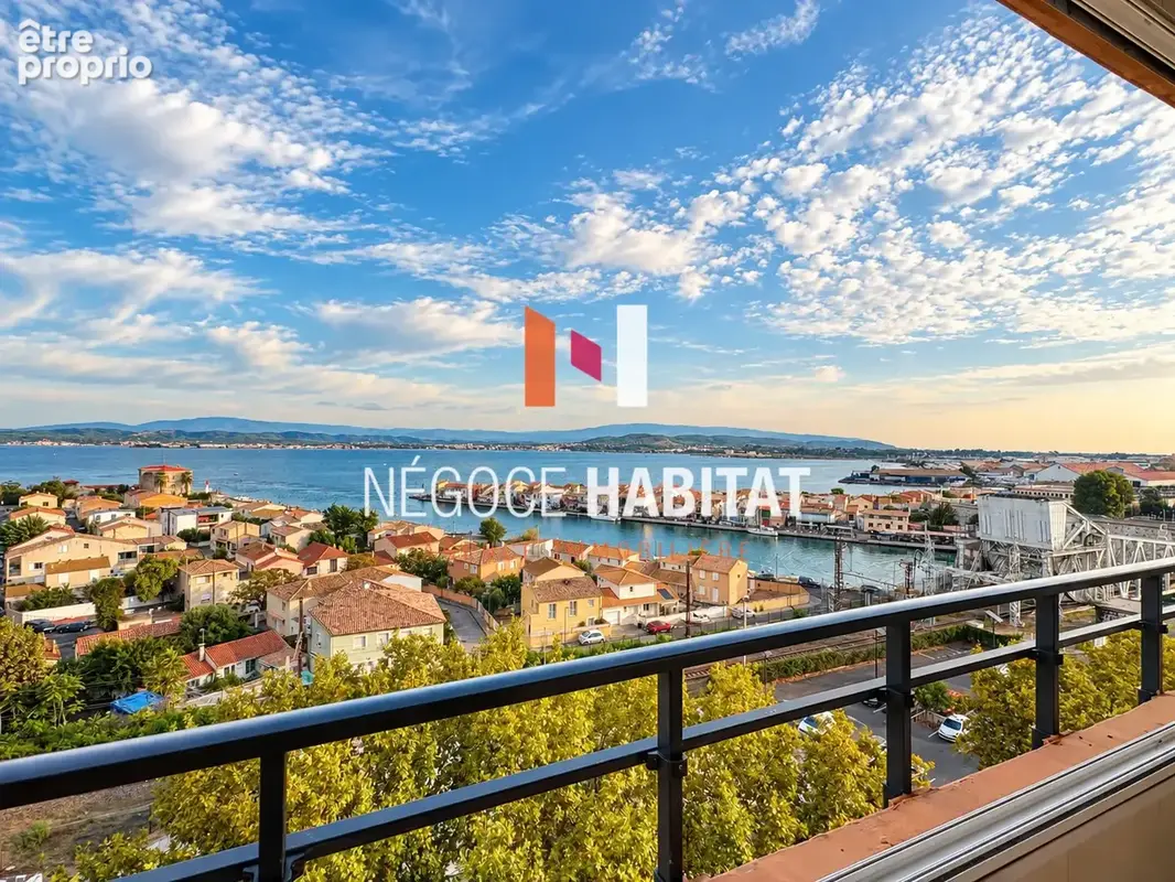 Sete - vue etang et mer - appart. t3 de 87 m2 dernier étage - photo 4
