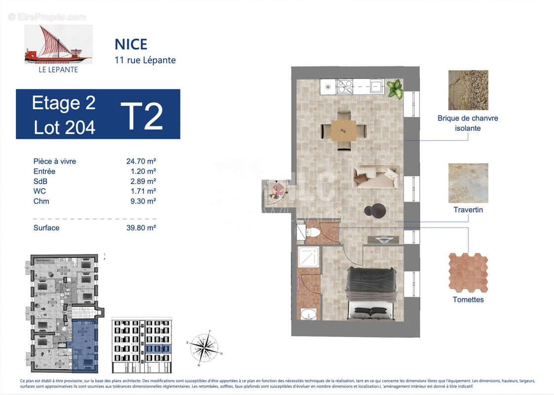 Appartement 39 m² à Nice  - photo 5