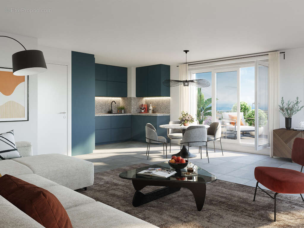 Appartement T4 de 84.62 m² au 4ème étage avec jardin suspendu - Thonon-les-Bains - photo 4