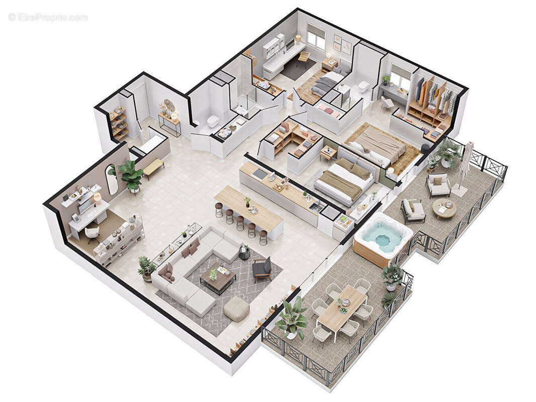 À vendre - Appartement T4 dans résidence de standing - Fort-de-France - photo 3