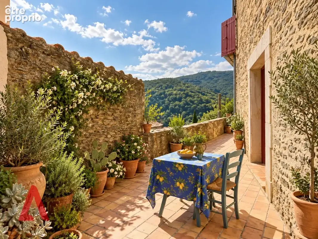 Magnifique maison de caractère avec vue panoramique jusqu'à la Méditerranée  Aigues-Vives - photo 9