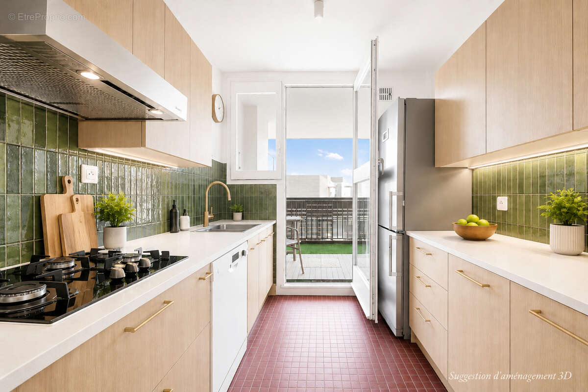 Montrouge - Appartement 5P - terrasse - cave - parking - photo 3